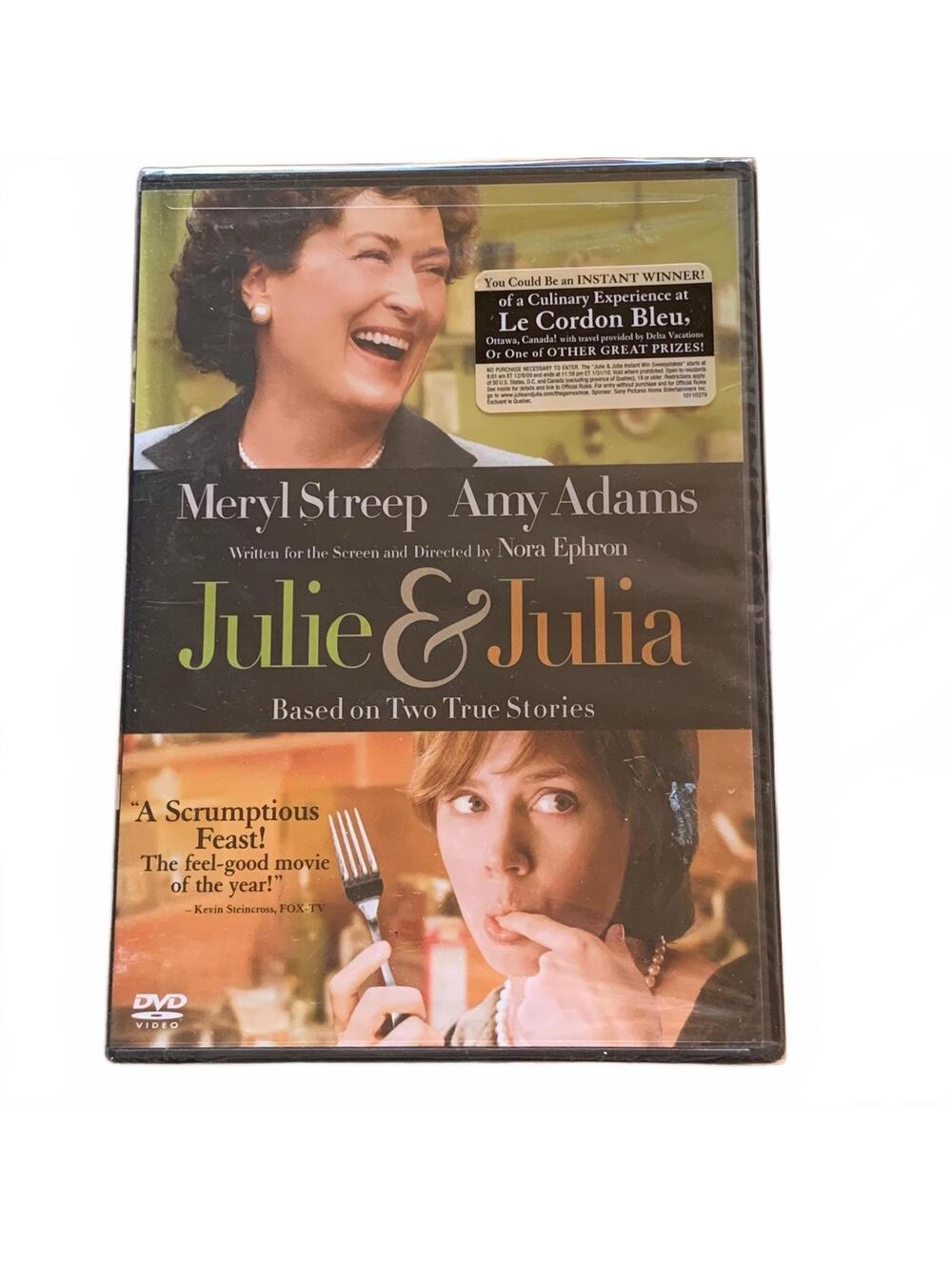 Julie & Julia DVD Meryl Streep Amy Adams Comedy Drama Film NEW